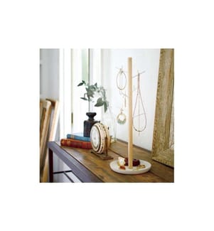 YAMAZAKI - Porte-bijoux Tosca 35.5 cm, blanc/naturel