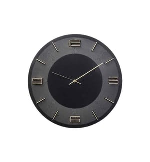 Kare Horloge murale Leonardo Ø 49 cm, Noir