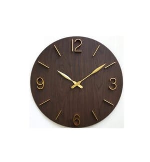 Kare Horloge murale Bruno Ø 50 cm, Brun