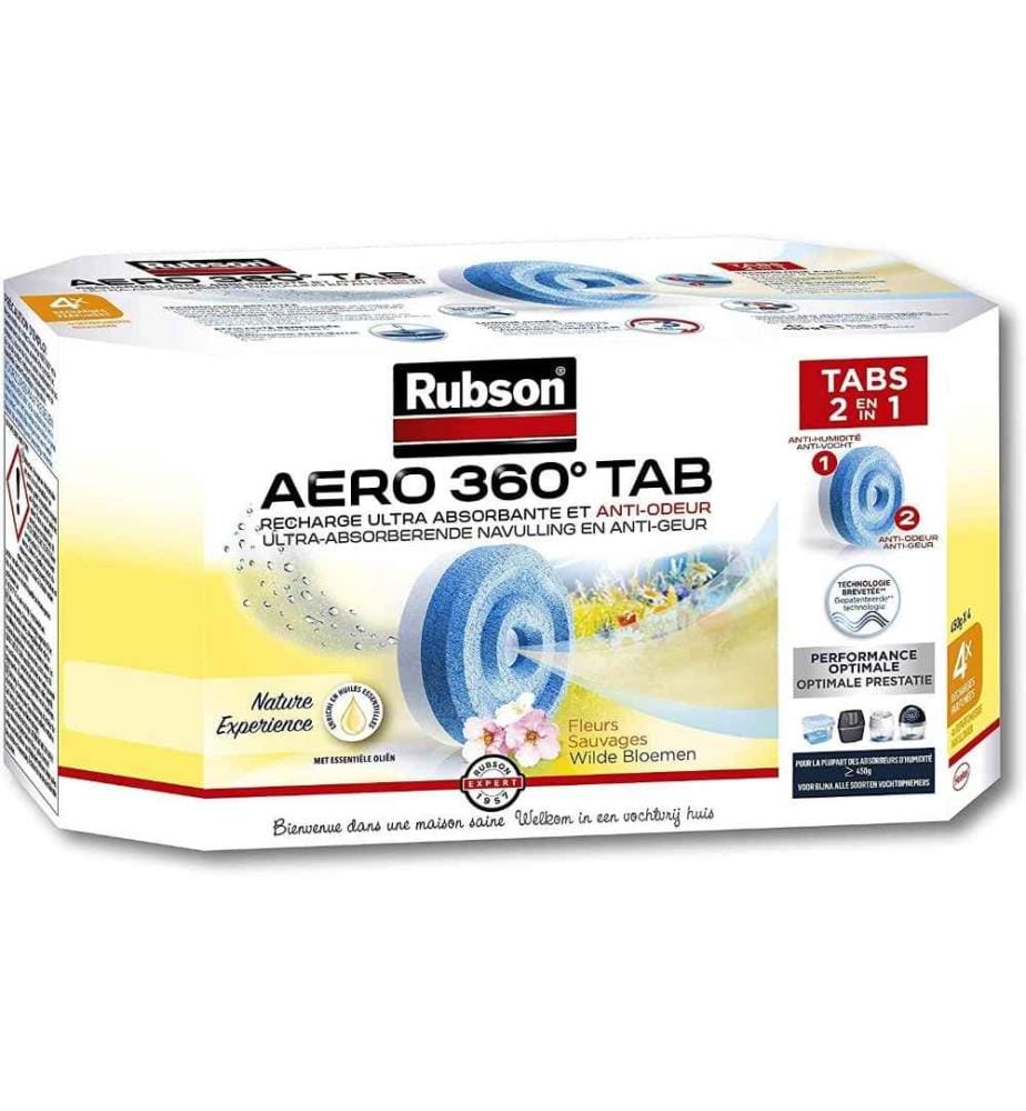 Absorbeur d'humitidé anti-odeur Aéro 360 20m2 coloris pêche Rubson