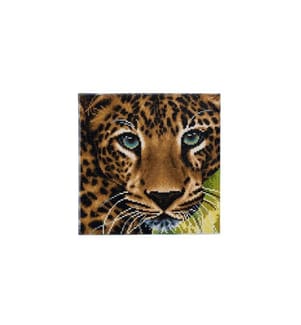 CRAFT BUDDY - Bastelset Crystal Art Kit Leopard 30 x 30 cm