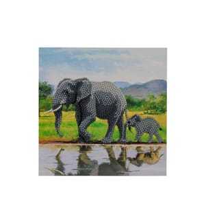 CRAFT BUDDY - Bastelset Crystal Art Card Elephant