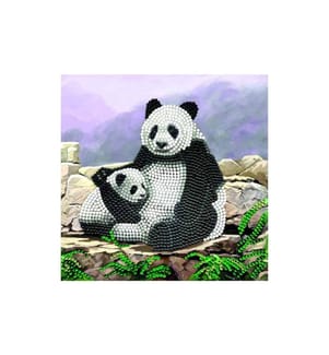 CRAFT BUDDY - Bastelset Crystal Art Card Panda