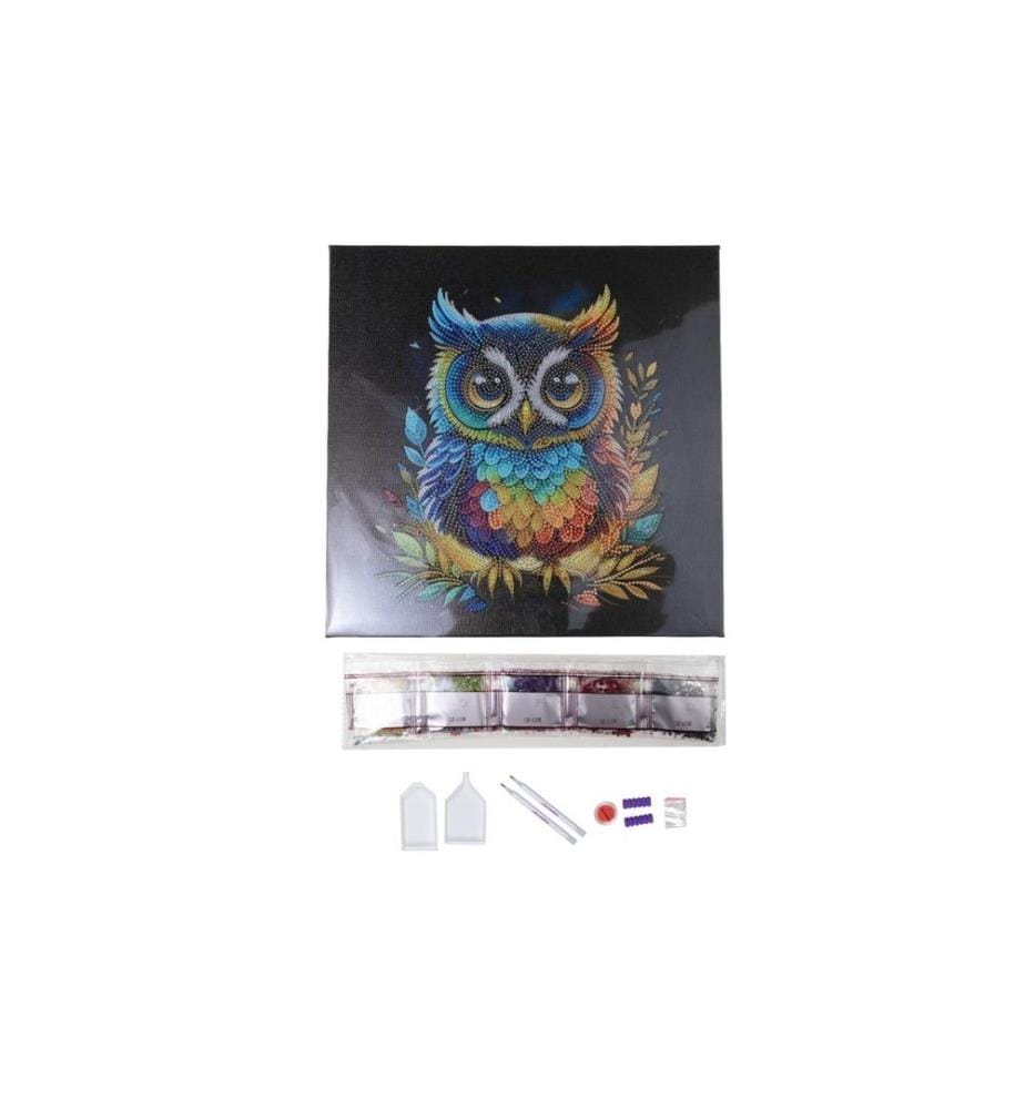 CRAFT BUDDY - Bastelset Crystal Art Kit Eule