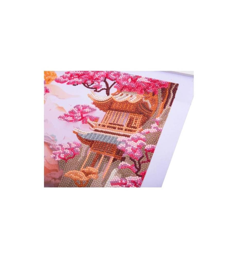 CRAFT BUDDY - Bastelset Crystal Art Scroll Cherry Blossom Bliss