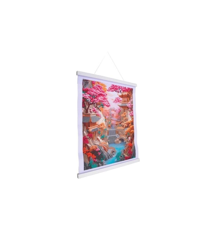 CRAFT BUDDY - Bastelset Crystal Art Scroll Cherry Blossom Bliss
