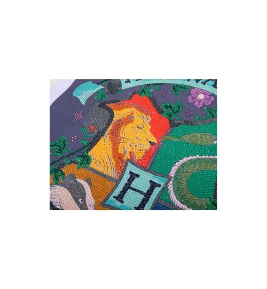 CRAFT BUDDY - Bastelset Crystal Art Scroll Hogwarts Wappen