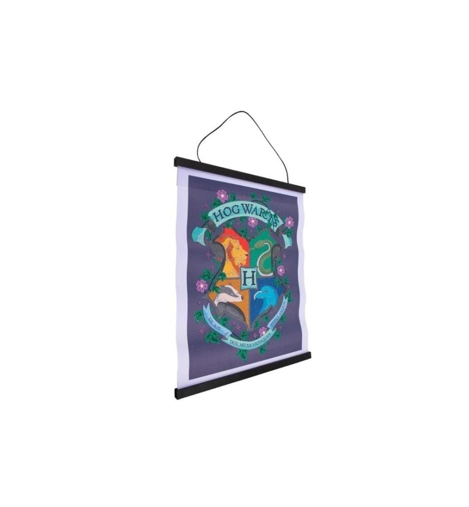 CRAFT BUDDY - Bastelset Crystal Art Scroll Hogwarts Wappen