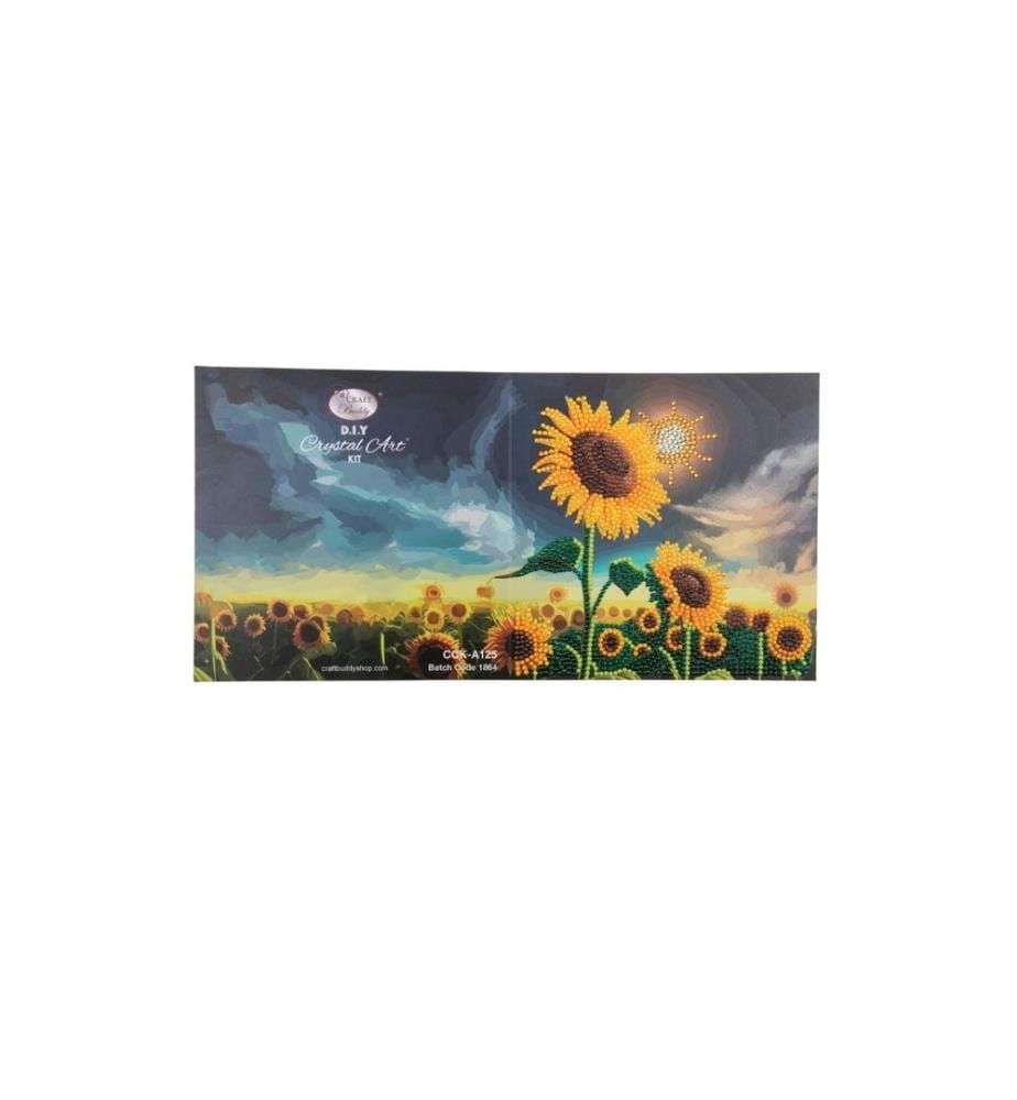 CRAFT BUDDY - Bastelset Crystal Art Card Sonnenblume