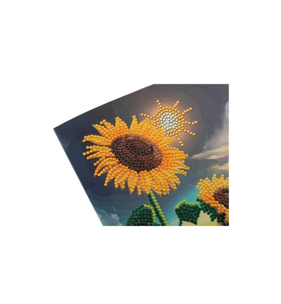 CRAFT BUDDY - Bastelset Crystal Art Card Sonnenblume