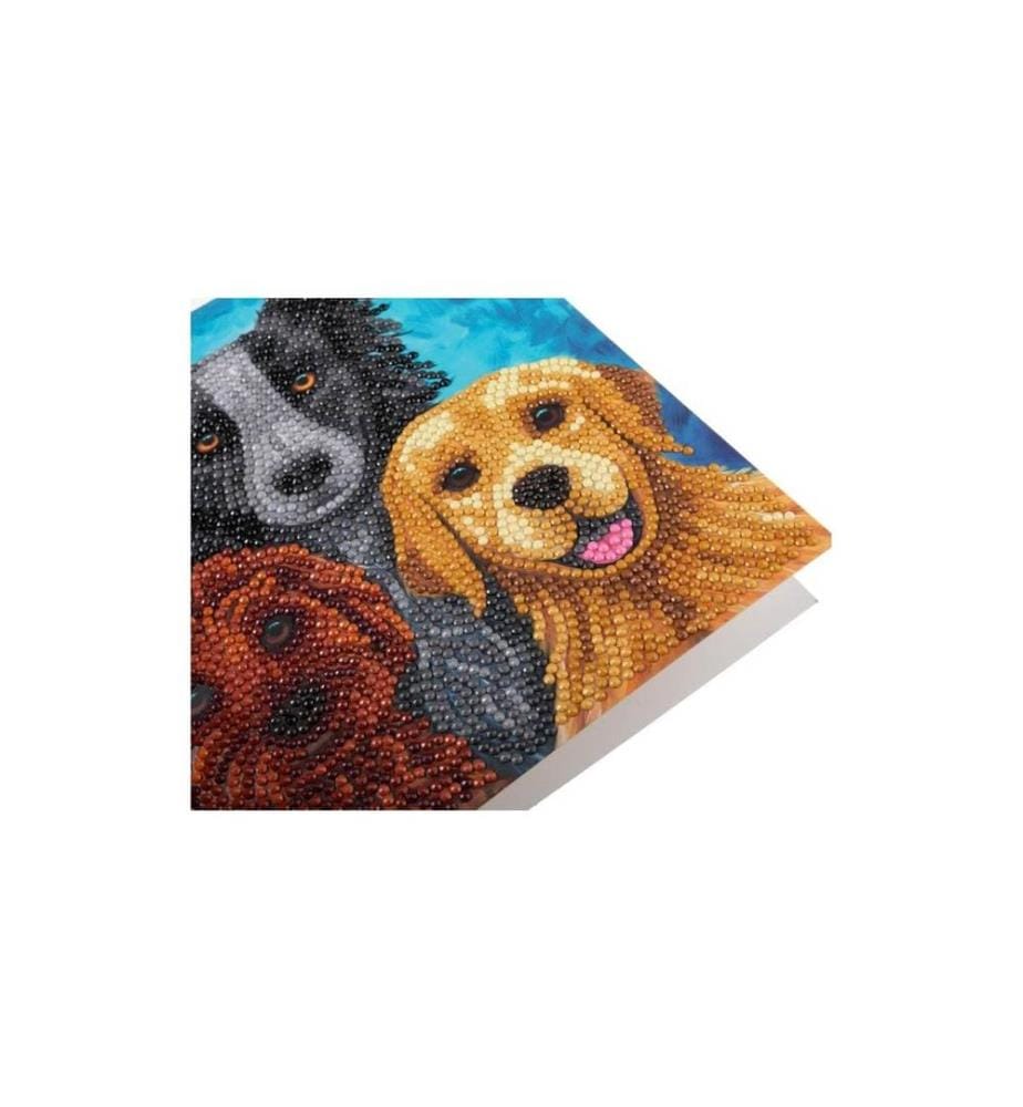 CRAFT BUDDY - Bastelset Crystal Art Card Hunde