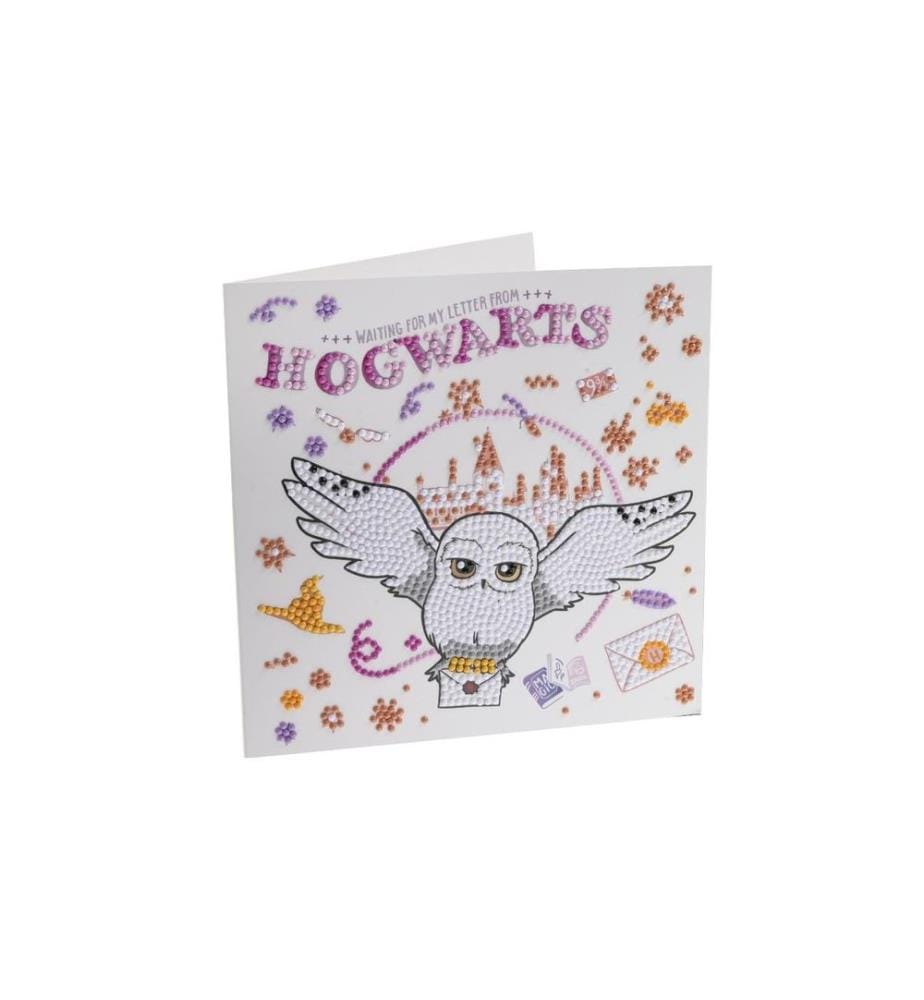 CRAFT BUDDY - Bastelset Crystal Art Card Hogwarts & Hedwig