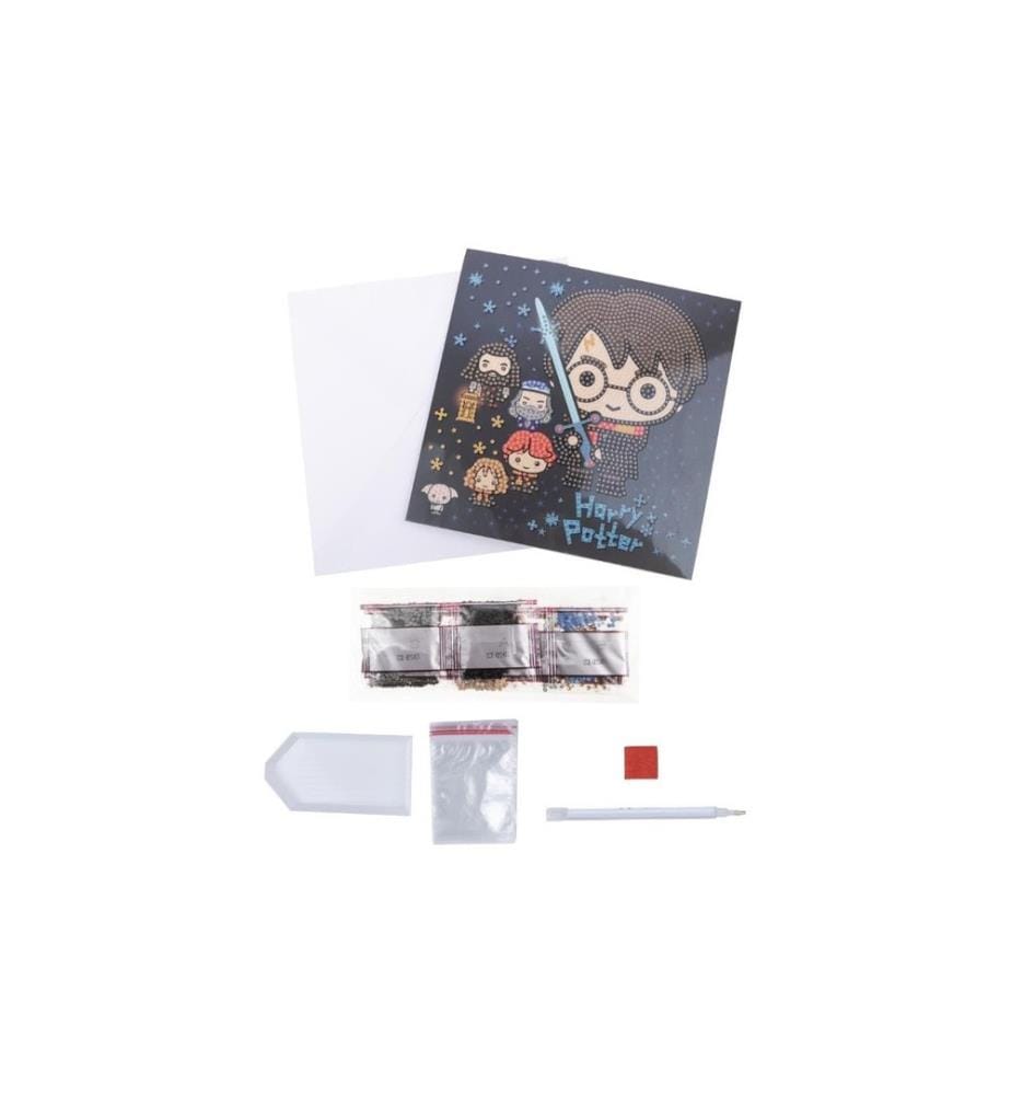 CRAFT BUDDY - Bastelset Crystal Art Card Harry Potter Family