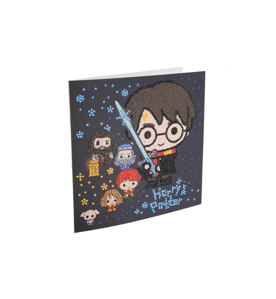 CRAFT BUDDY - Bastelset Crystal Art Card Harry Potter Family