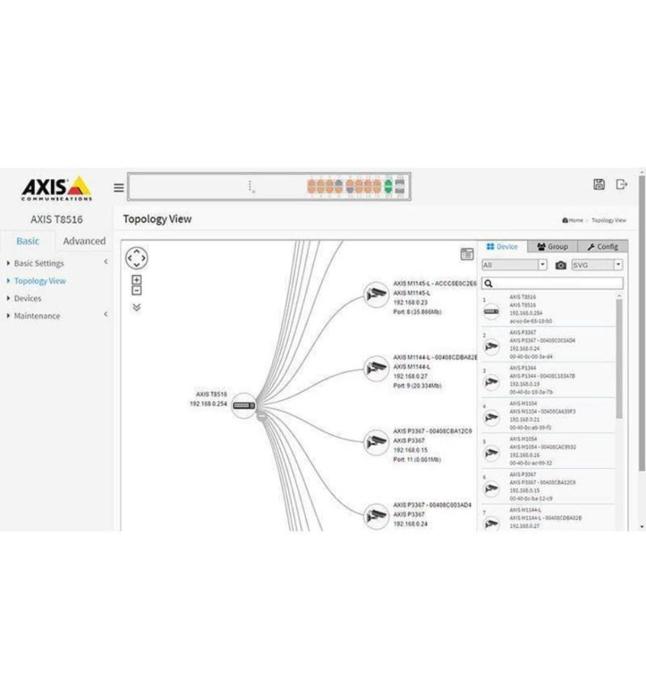 AXIS - PoE+ Switch T8516 16 Port