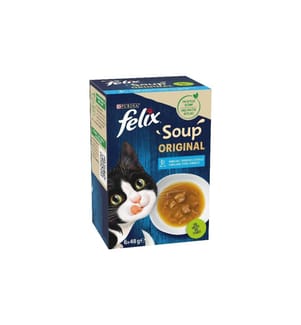 Felix Soup Cat Food Fish Selection Tender Strips 6×48g, Pack of 8 :  : Pet Supplies