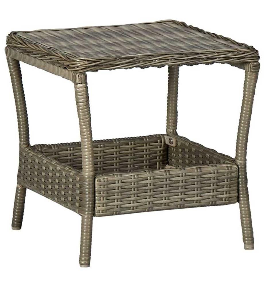 3-tlg. Garten-Lounge-Set mit Auflagen Poly Rattan Braun