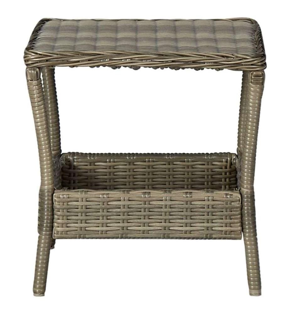 3-tlg. Garten-Lounge-Set mit Auflagen Poly Rattan Braun
