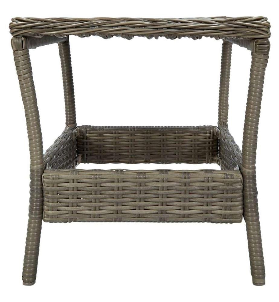 3-tlg. Garten-Lounge-Set mit Auflagen Poly Rattan Braun