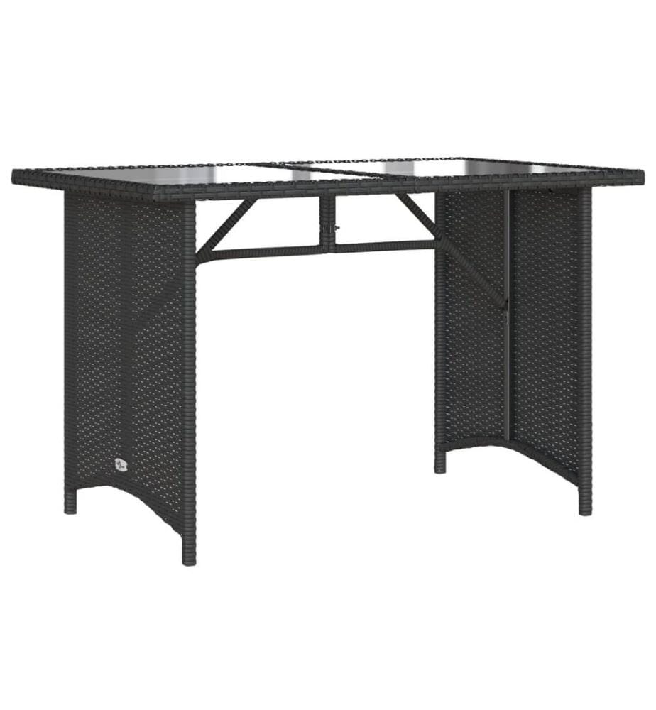 6-tlg. Garten-Sofagarnitur mit Kissen Schwarz Poly Rattan