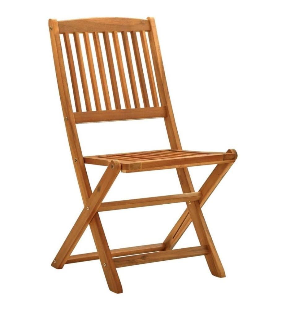 Chaises de jardin pliables 4 pcs Bois d'eucalyptus massif