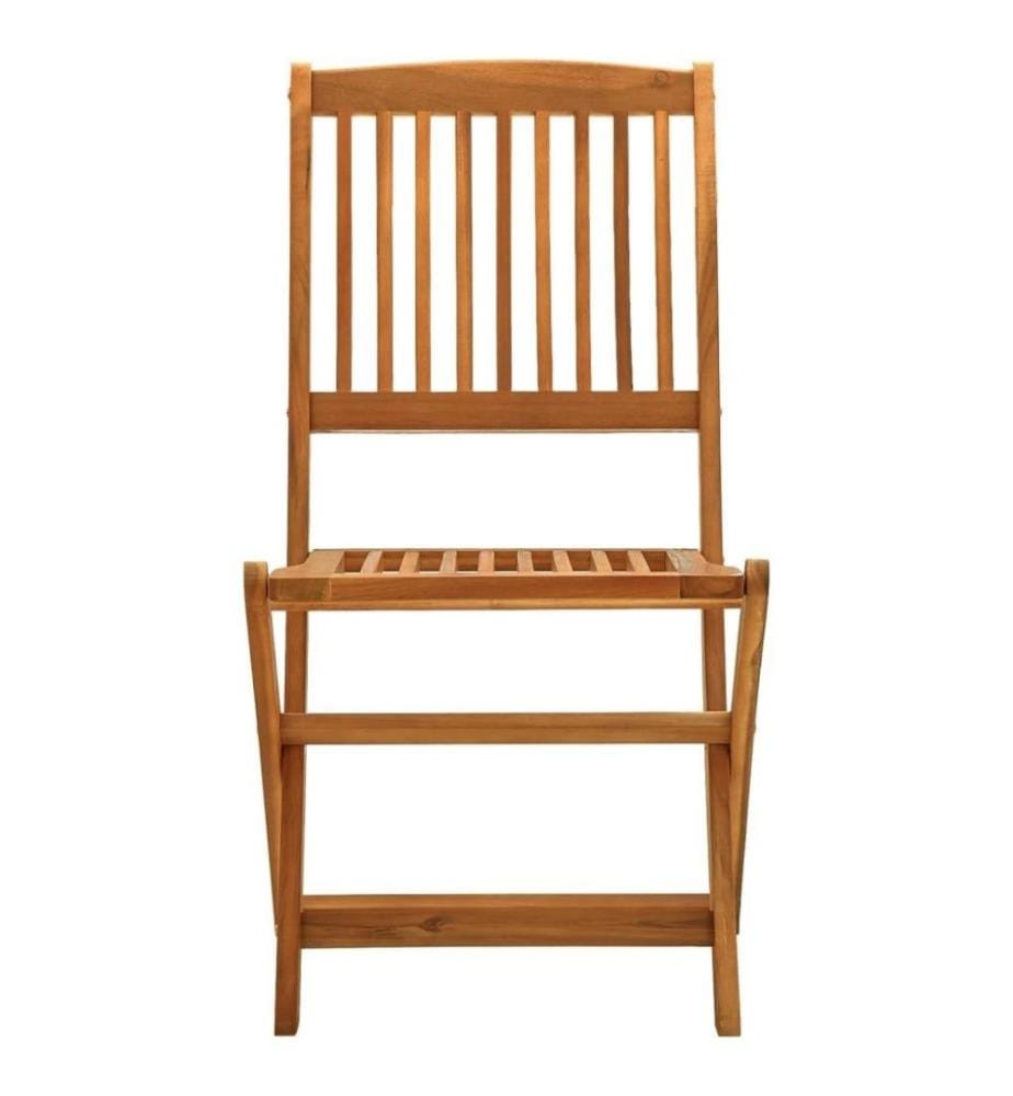 Chaises de jardin pliables 4 pcs Bois d'eucalyptus massif