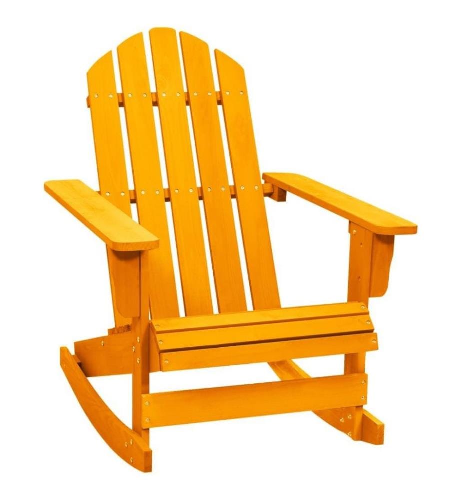 Adirondack-Schaukelstuhl Massivholz Tanne Orange