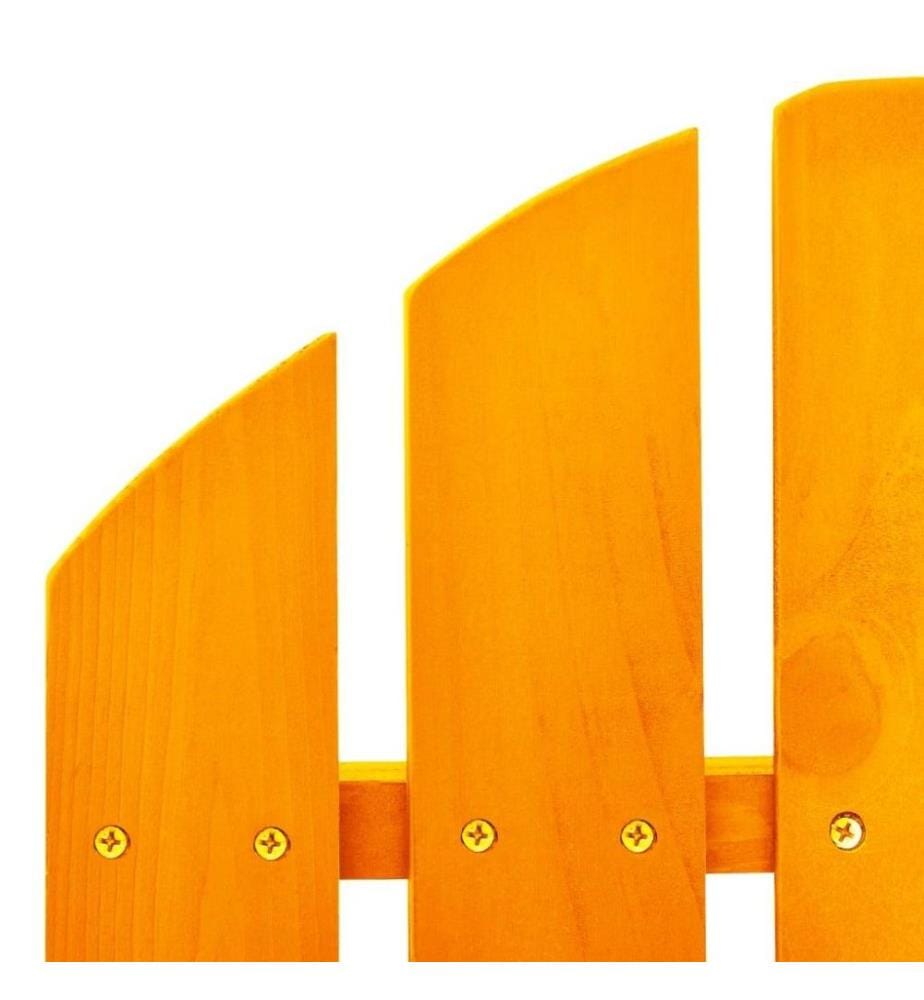 Adirondack-Schaukelstuhl Massivholz Tanne Orange