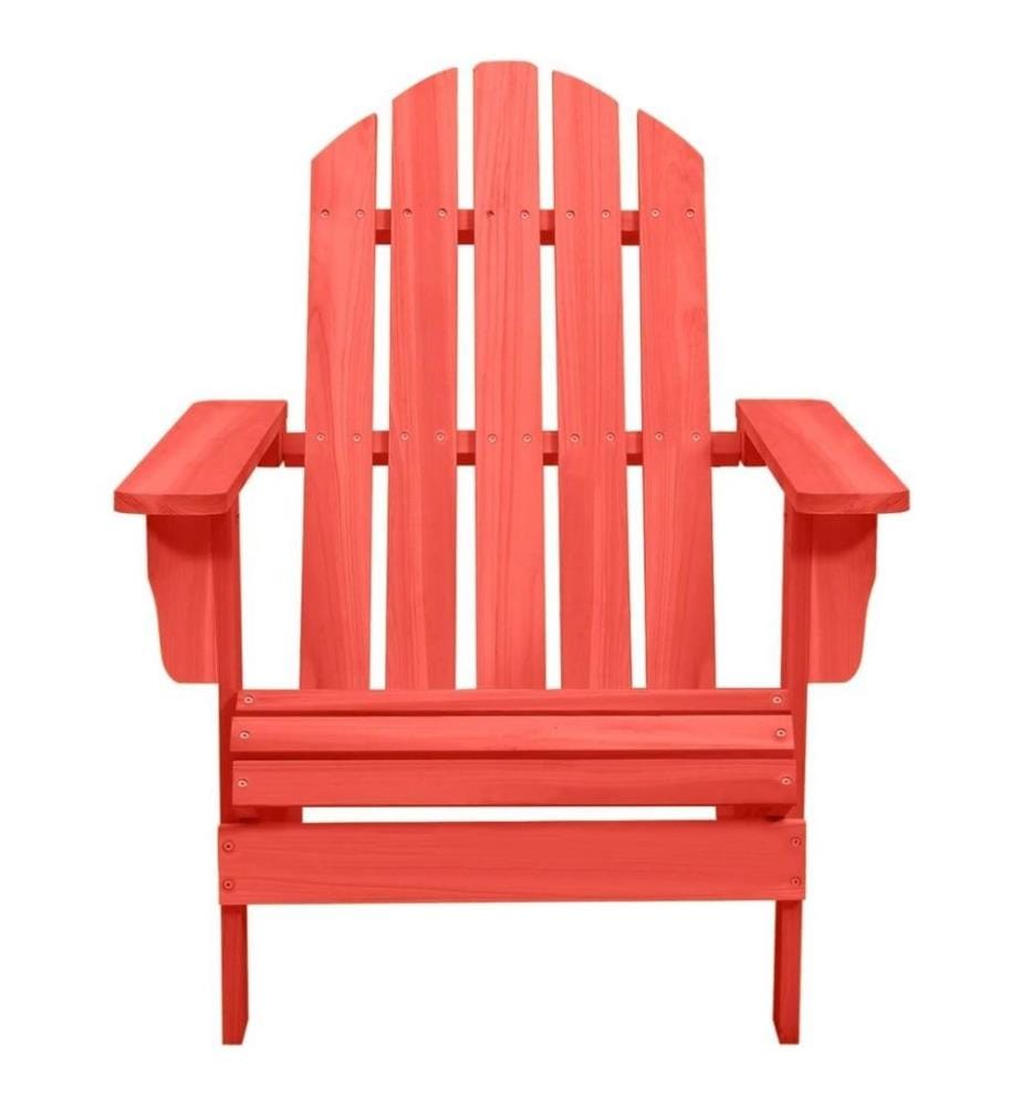 Adirondack-Gartenstuhl Massivholz Tanne Rot