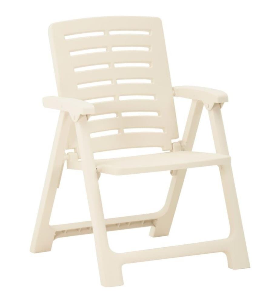 Chaises de jardin 2 pcs Plastique Blanc