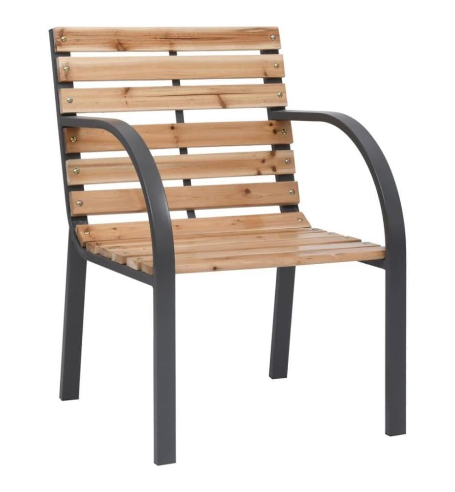 Chaises de jardin 2 pcs Bois de sapin massif