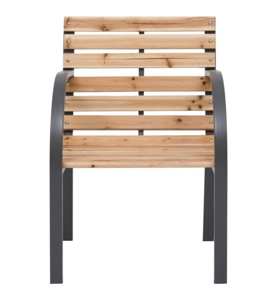 Chaises de jardin 2 pcs Bois