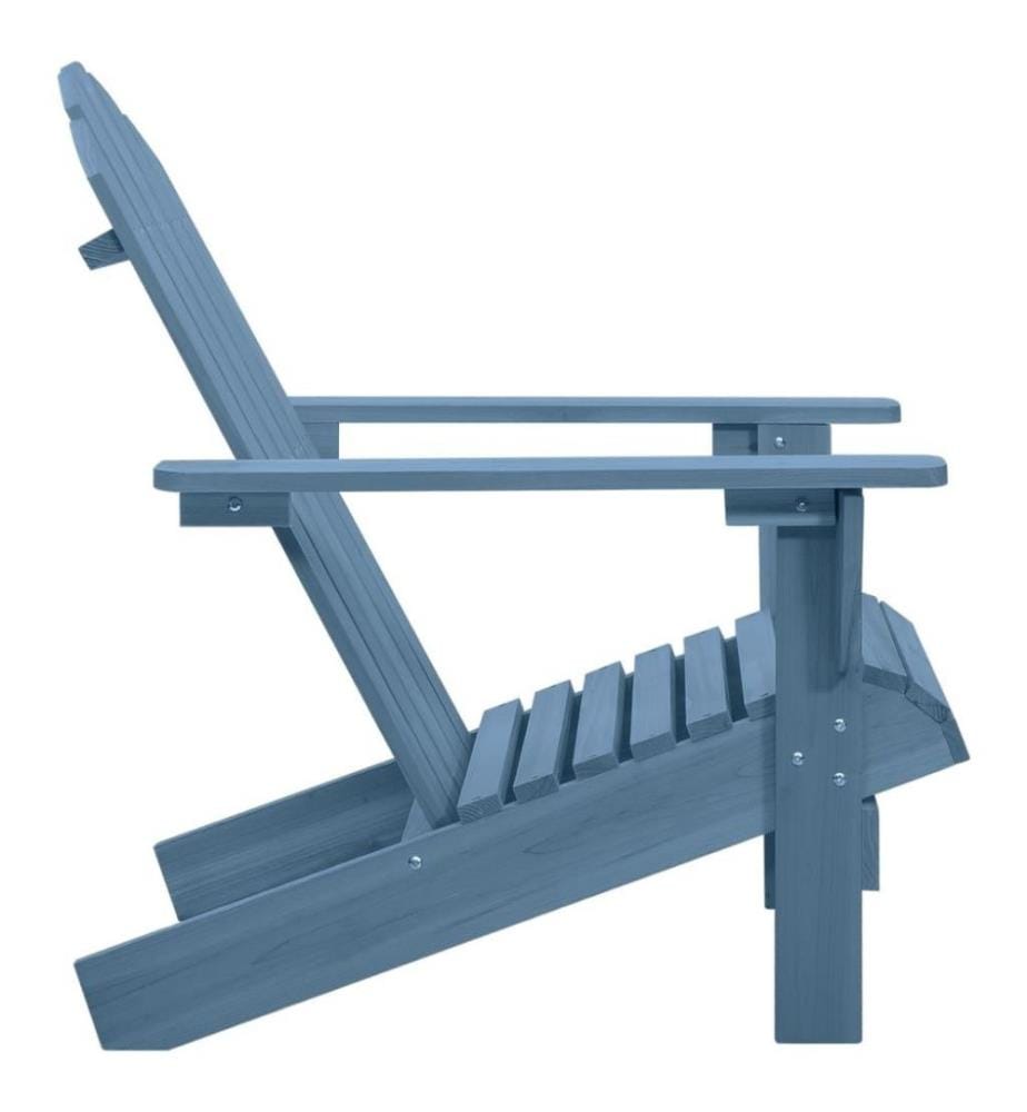 Chaise de jardin Adirondack Bois de sapin massif Bleu