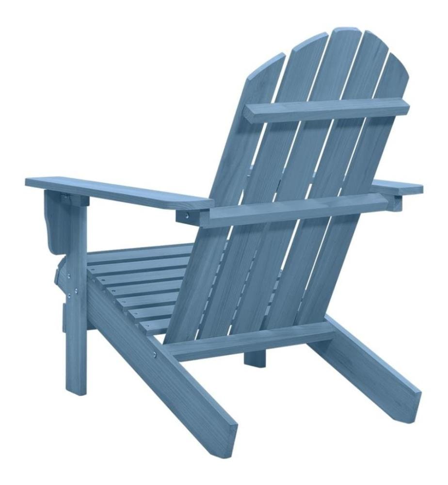 Chaise de jardin Adirondack Bois de sapin massif Bleu