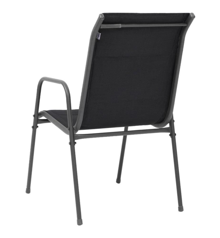 Gartensessel 6 Stk. Schwarz