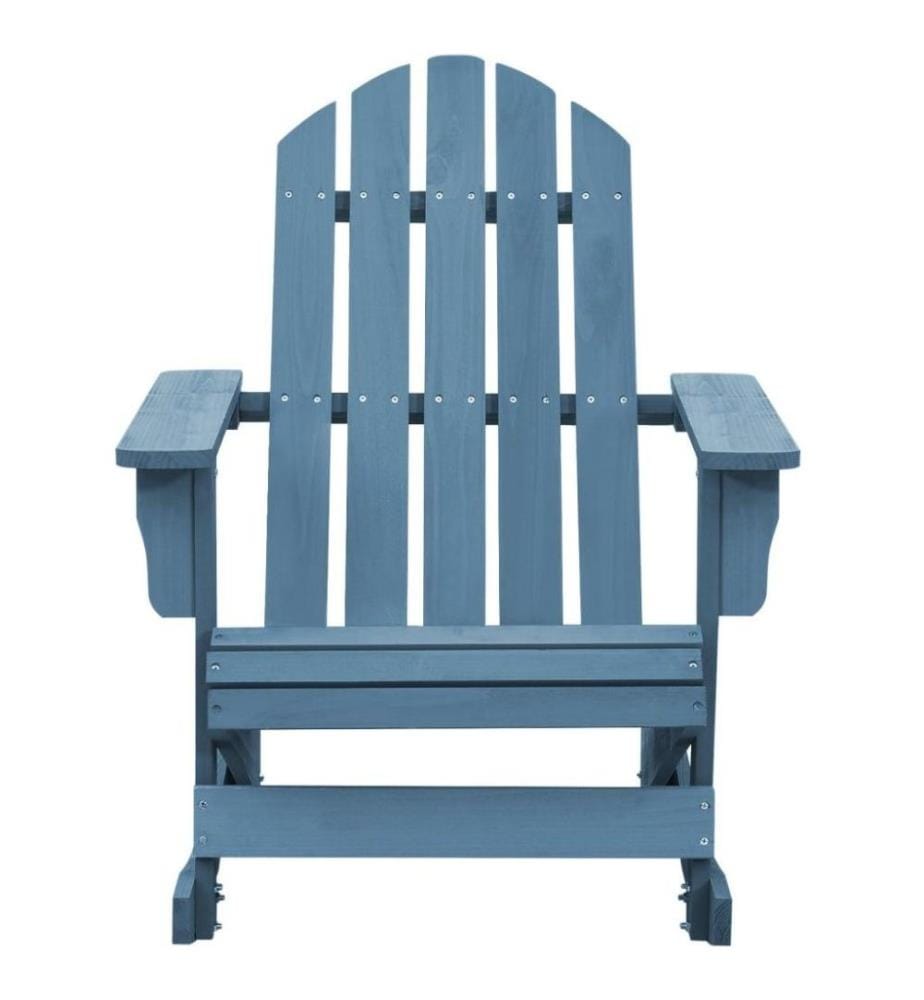 Adirondack-Schaukelstuhl Massivholz Tanne Blau