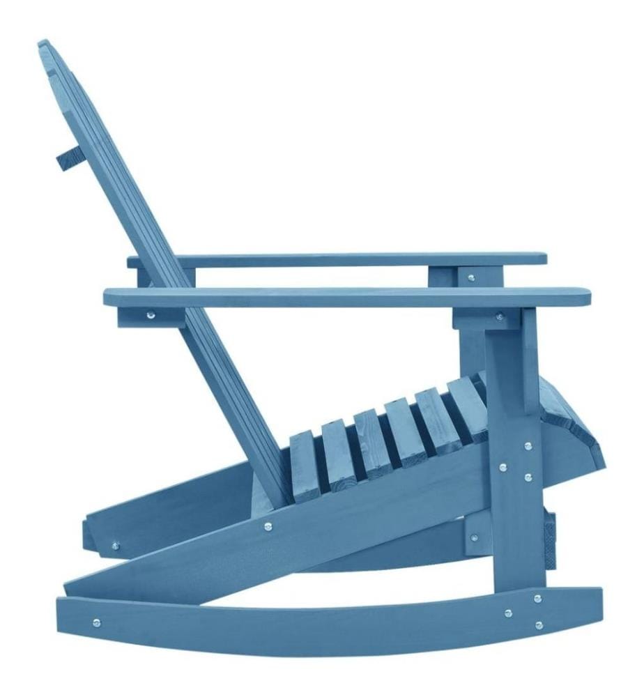 Adirondack-Schaukelstuhl Massivholz Tanne Blau