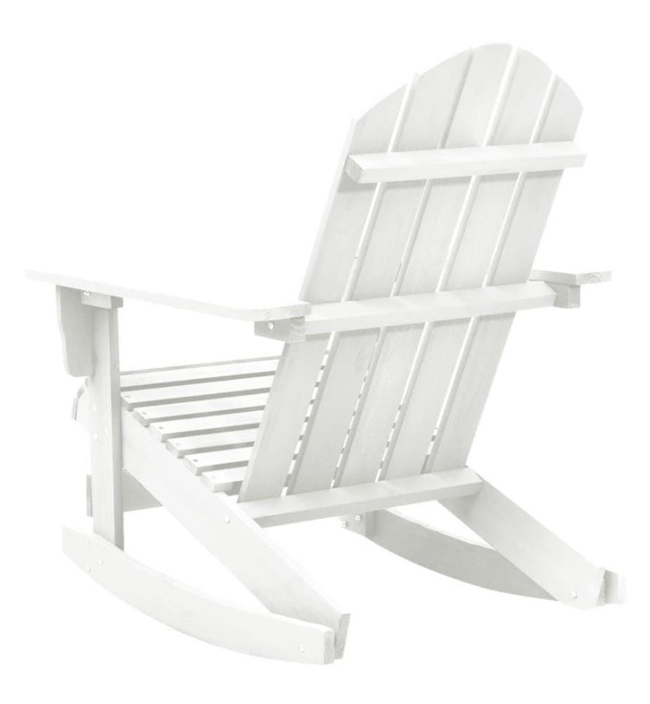 Garten-Schaukelstuhl Holz Weiss
