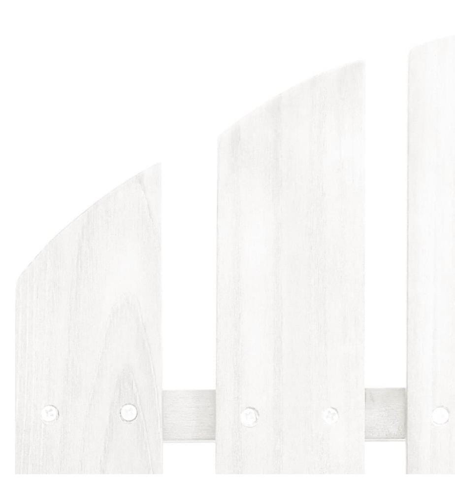 Garten-Schaukelstuhl Holz Weiss