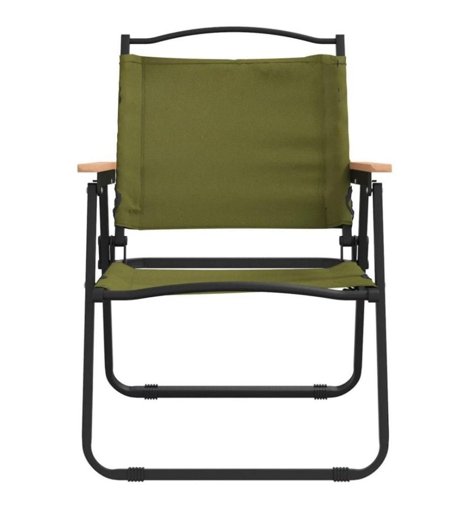 Campingstühle 2 Stk. Grün 54x55x78 cm Oxford-Gewebe