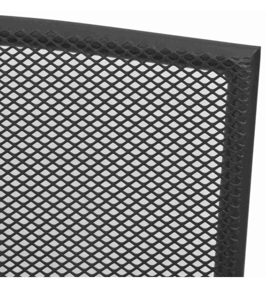 Gartenstühle 4 Stk. Mesh-Design Anthrazit Stahl