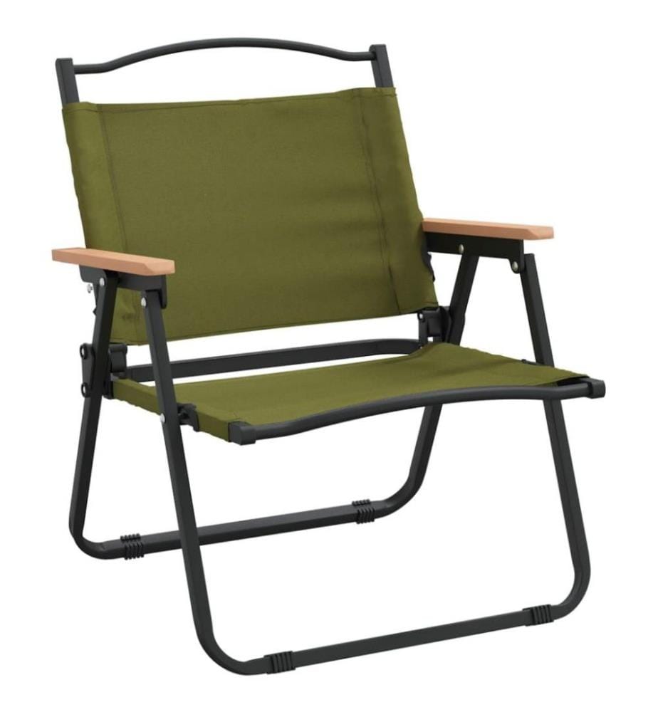 Campingstühle 2 Stk. Grün 54x43x59 cm Oxford-Gewebe