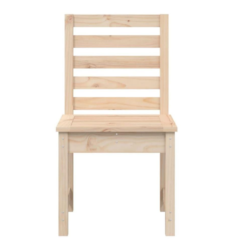 Chaises de jardin 2 pcs 40,5x48x91,5 cm bois massif de pin