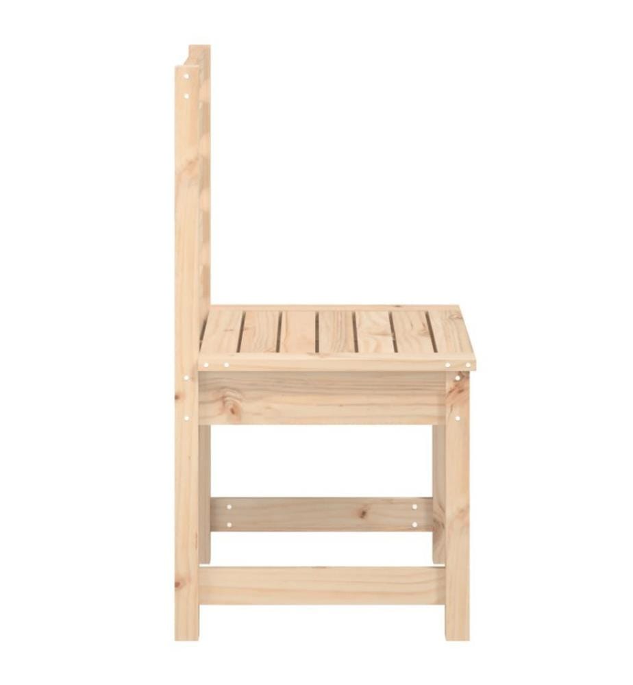 Chaises de jardin 2 pcs 40,5x48x91,5 cm bois massif de pin