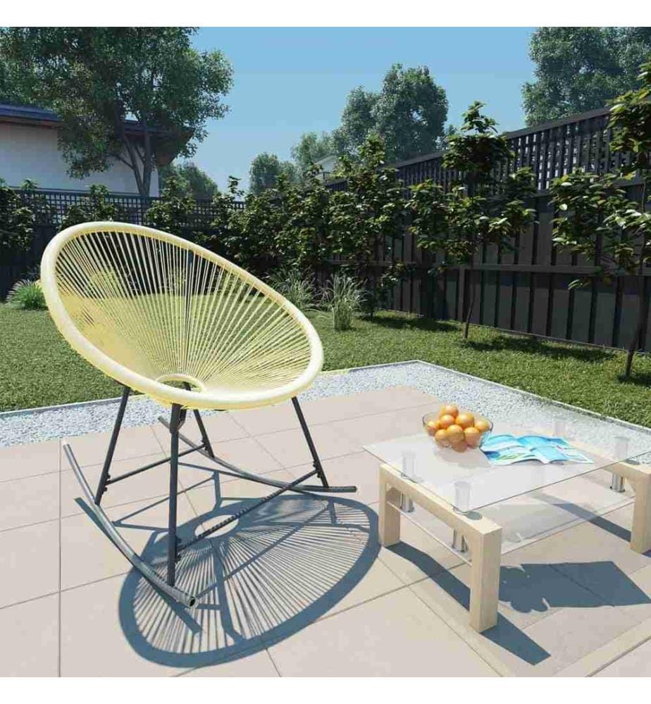 Outdoor-Acapulco-Stuhl Poly-Rattan Beige