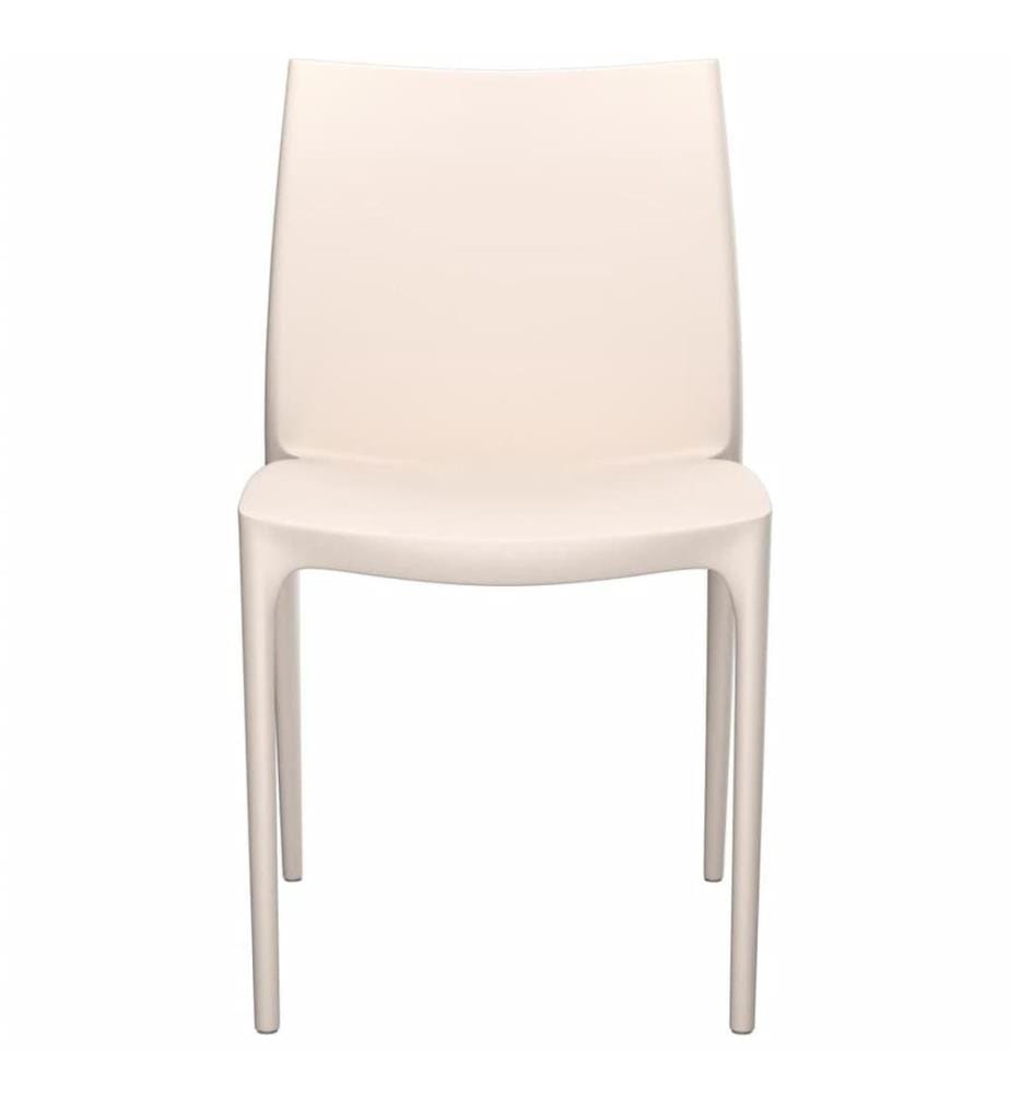 Gartenstühle 2 Stk. Creme 50x46x80 cm Polypropylen