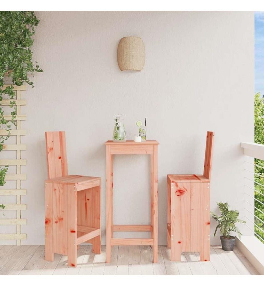 Tabourets de bar 2 pcs 40x42x120 cm bois massif douglas