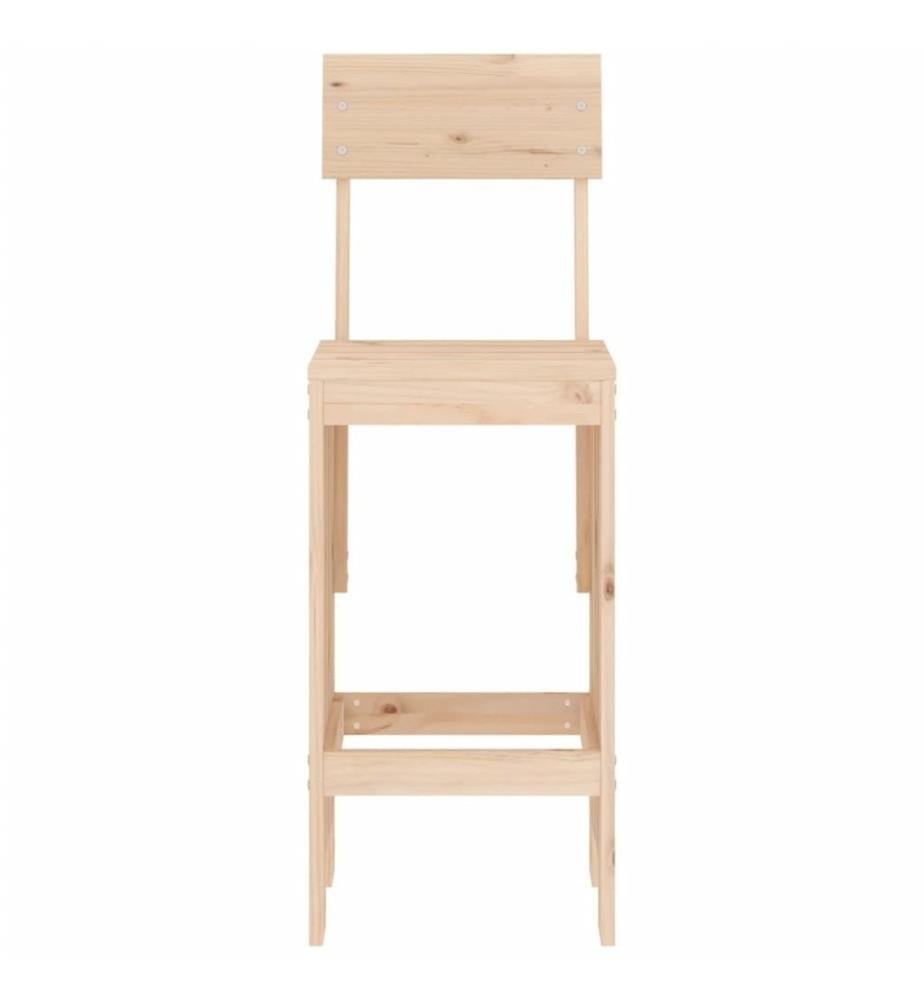 Barhocker 2 Stk. 40x48,5x115,5 cm Massivholz Kiefer