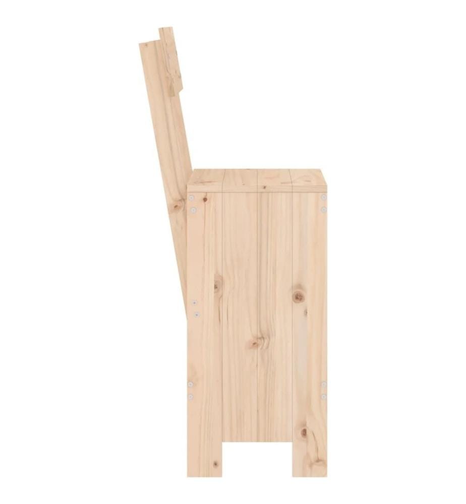 Barhocker 2 Stk. 40x48,5x115,5 cm Massivholz Kiefer