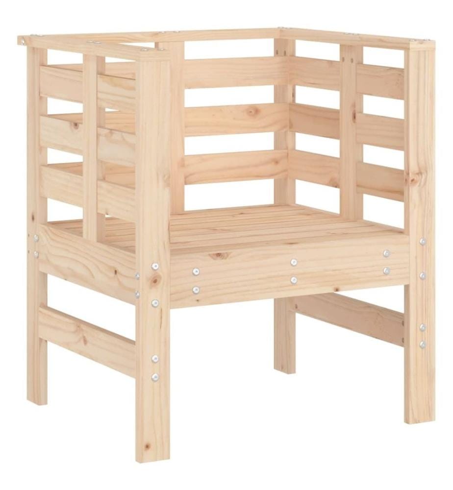Chaises de jardin lot de 2 61,5x53x71 cm bois de pin massif